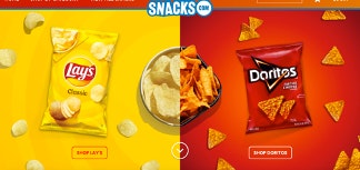 Frito-Lay社のDtoCサイト：Snacks.com